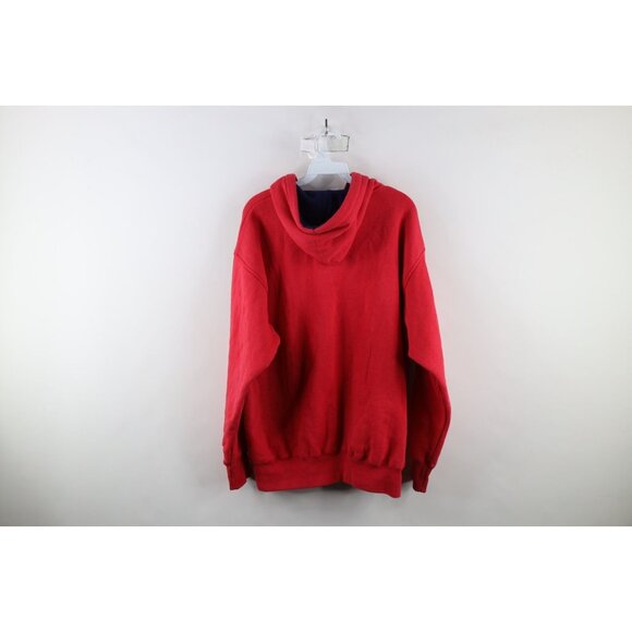 Vtg 90s Streetwear Mens Large Faded Thermal Lined Double Wall Heavyweight Hoodie - Picture 7 of 9